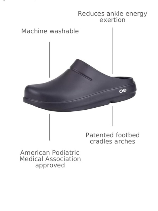 OOFOS Shoes - OOFOS OOcloog Recovery Clog, Black - Women’s Size 8, Men’s Size 6